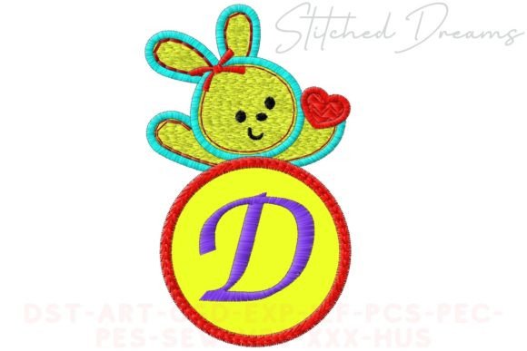 Bunny Applique Letter D: Craft Fair Review