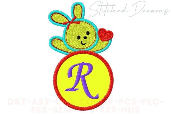 Bunny Applique Letter R Embroidery Review