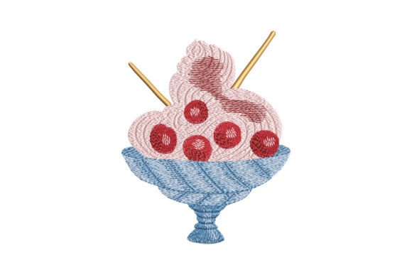 Cherry Ice Cream: A Sweet Embroidery Design Review