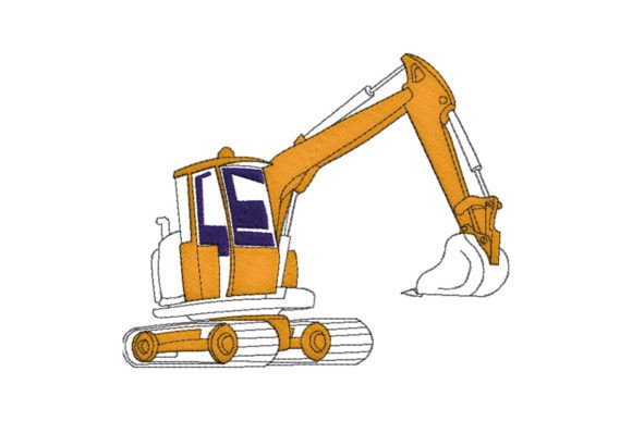 Construction Excavator: A Seasonal Embroidery Review