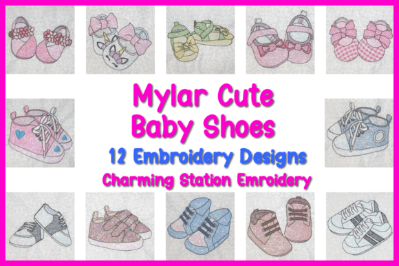 Review: Mylar Cute Baby Shoes Embroidery Set