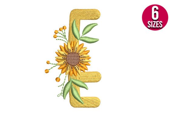 Sunflower Alphabet Letter E Design Review