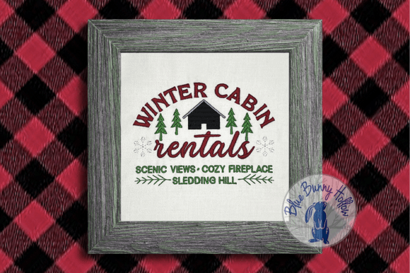 Winter Cabin Rentals: A Cozy Embroidery Review